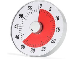 Leerklok Rond 19x19 cm - Hoogwaardige Leerklok voor Kinderen - Timer Kind Zwart - Aftelklok - Leerklokken - Kookwekker Analoog - Leer Klok kijken - Time - Educatieve Klok - Huiswerk Hulp - Educatief Speelgoed - Thuisonderwijs