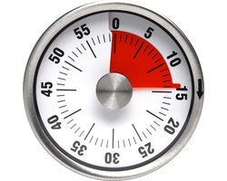 Leerklok Rond - RVS - Hoogwaardige Leerklok voor Kinderen - Timer Kind - Aftelklok - Leerklokken - Kookwekker Analoog - Leer Klok kijken - Time - Educatieve Klok - Huiswerk Hulp - Educatief Speelgoed - Thuisonderwijs