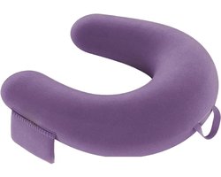 Leeskussen met Armsteun - Lezen Kussen Bank - Comfortabel Lezen - Ademend Materiaal - 40x34x10 cm - Paars
