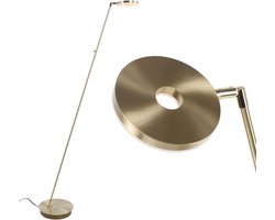 Leeslamp | 12 cm | disc | LED | messing/goud | metaal | design verlichting