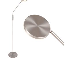 Leeslamp | 23 cm | Palma leeslampen | LED | nikkel grijs geborsteld staal metaal | moderne functionele directe verlichting