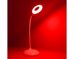 Leeslamp Bureaulamp - Blauwlichtfilter - 2 Kleur Modi - 1600K Amber & Rood Licht - Dimbare Leeslamp - Kantoorlamp - Vermindert Oogvermoeidheid - Oplaadbare Tafel Lamp