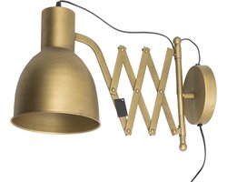 Leeslamp - Wandlamp - Wandlamp goud - Muurlamp - Bureaulamp Led - Goud - 40 cm