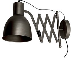 Leeslamp - Wandlamp - Wandlamp zwart - Muurlamp - Industrieel - Zwart - 40 cm