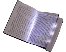 Leeslampje voor boek - leeslampje - LED Leeslampje Boek - Transparant Paneel - Warm Licht - Nachtlampje - Draagbaar - Boeklampje voor in bed - Flat Panel Reading Light - Oogbescherming - Leesplank - Reisaccessoire - Boek Accessoires