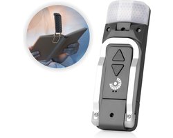 Leeslampje voor Boek - Voor in bed - Met klem - Oplaadbaar - Donkergrijs - Britecore