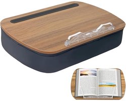 Leesstandaard - Boekhouder - Comfortabel Lezen - Stof en Hout - 14 x 285 x 14 cm - Enkel Attribuut