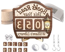 Leesteller schild, leesaccessoires - decoratief voor bibliotheek boekenkast, bureau hoek club , leraren vrouwen bibliothecarissen boekenwurm geschenken | multifunctioneel outdoor en indoor