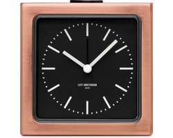 LEFF amsterdam - Block - Alarm - Koper/Zwart - Design - Staande Klok