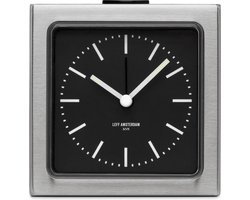 LEFF amsterdam - Block - Alarm - Staal/Zwart - Design - Staande Klok