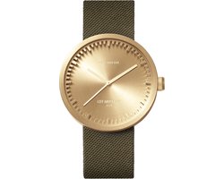 LEFF amsterdam - D42 - Horloge - Cordura - Goud/Groen - Ø 42mm