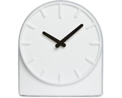 LEFF Amsterdam Felt Table Clock – Design Tafelklok Vilt – Stil Uurwerk – 21 x 19,5 cm – Wit – Sebastian Herkner