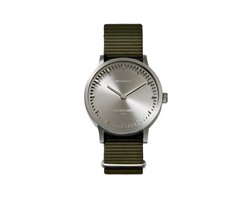 LEFF amsterdam - T32 - Horloge - Nylon - Staal/Groen - Ø 32mm