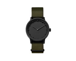 LEFF amsterdam - T32 - Horloge - Nylon - Zwart/Groen - Ø 32mm