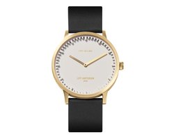 LEFF amsterdam - T40 - Horloge - Leer - Goud/Wit/Zwart - Ø 40mm