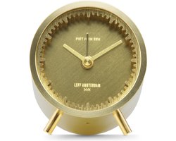 LEFF Amsterdam Tube Alarm Clock – Analoge Wekker – Industrieel Design – Piet Hein Eek – Snooze Functie – Batterij – Tafelklok – RVS – 5x6x8 cm