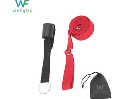 Leg Stretcher Touw, Benen rekken & strekken ,Lenigheid, Mediteren, Dans, Ballet, Inclusief Deurklem, Rood