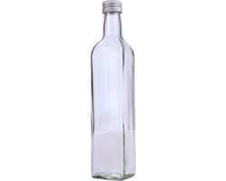 Lege Limoncello fles / Azijnfles / Oliefles mét Dop - 500ml - 6 stuks