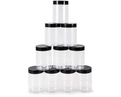 Lege plastic potten - 300 ml - set van 10 - voedingskwaliteit