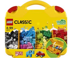 LEGO 10713 Classic Creatieve Koffer, Speelgoed Opbergbox, Leuke Kleurrijke Bouwstenen, Creatief Speelgoed voor Kinderen
