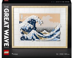 LEGO Art Hokusai – De grote golf, 3D Wanddecoratie Knutselpakket voor Volwassenen - 31208