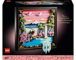 LEGO® Art Landschap met Japanse Kersenbloesems Wanddecoratie - 31218