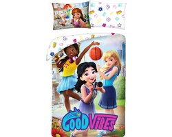 Lego dekbedovertrek Good Vibes 140 x 200 cm - Katoen - 70 x 90 cm