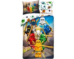 Lego Dekbedovertrek, Ninjago - 140 x 200 + 70 x 90 cm - Katoen