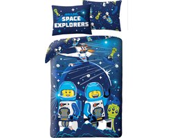 Lego Dekbedovertrek Space Explorers - 140 x 200 + 70 x 90 cm - Polyester