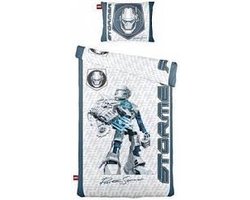 LEGO Dekbedovertrek Stormer - Katoen - Eenpersoons - 140x200 cm - Wit