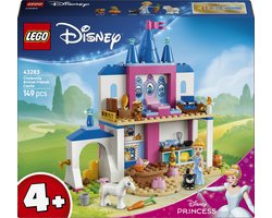 LEGO® ǀ Disney Princess Assepoesters Kasteel met Dierenvriendjes - Bouwspeelgoed voor Kinderen met Assepoester en 4 Dieren - 43283