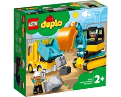 LEGO DUPLO Truck & Graafmachine met rupsbanden - 10931