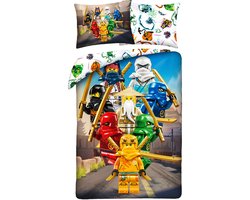 Lego Ninjago Dekbedovertrek Fight - 140 x 200 cm / 70 x 90 cm - Katoen
