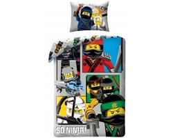 LEGO Ninjago So Ninja! - Dekbedovertrek - Eenpersoons - 140 x 200 cm - Multi