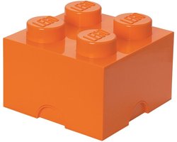 Lego - Opbergbox Brick 4 - Polypropyleen - Oranje