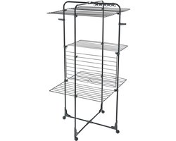 Leifheit Classic droogtoren 340 - 146 x 69 x 73 cm - 34 m drooglengte - zwart