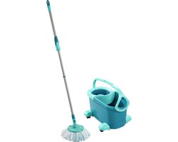 Leifheit Clean Twist Disc Mop Ergo - Dweil set compleet systeem met wieltjes - 6 liter