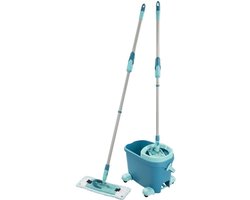 Leifheit Clean Twist M vloerwisser Ergo mobiel - dweil set compleet systeem met wieltjes - 33 cm - 6 liter