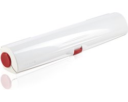 Leifheit Comfortline foliesnijder vershoudfoliehouder perfect cut - foliemaat 29,5 - 33 cm - wit