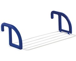 Leifheit hangdroogrek Classic 25 - drooglengte 2,5 m drooglengte - wit blauw
