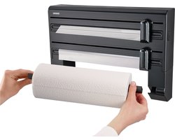 Leifheit Parat Black rollenhouder - zwart