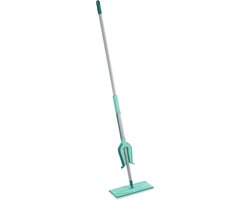 Leifheit Picobello vloerwisser M Micro Duo met steel - 33 cm wisbreedte - turqouise - grijs