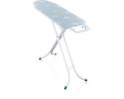 Leifheit strijkplank Classic M Compact - 120x38 cm - lichtblauw/bloemen