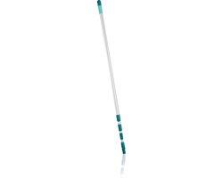 Leifheit telescoopsteel aluminium 130 - 400 cm - incl. antislipkop - 360° draaibaar - ophangoog - Click System