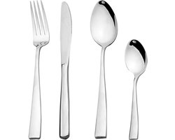 Leipzig, bestekset 8 personen, bestekset 32-delig, roestvrijstalen bestek, hoogglans gepolijst, dikte 3 mm. Modern en eenvoudig ontwerp