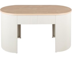 Leitmotiv Bank Estriado - Grijs - 80x40x42cm - Modern