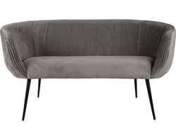 Leitmotiv Bank Majestic - Warmgrijs - 142x72x77,5cm - Scandinavisch,Modern