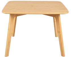 Leitmotiv Bijzettafel bamboe - Bruin - 50x50x35 cm - Modern,Scandinavisch