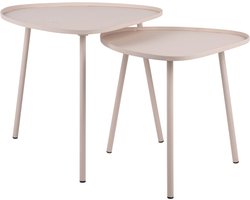 Leitmotiv Bijzettafel Boaz Large - Grijs - 54x49.5x49cm - Modern