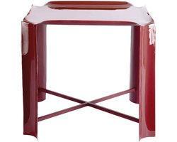 Leitmotiv Bijzettafel Cadiz - Bordeauxrood - 41x41x41cm - Scandinavisch